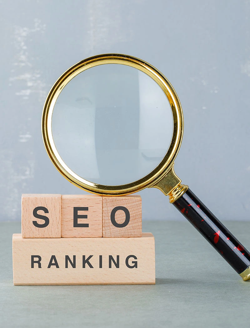 Visual representation of SEO ranking, emphasizing the various SEO services provided by Digital Upward.