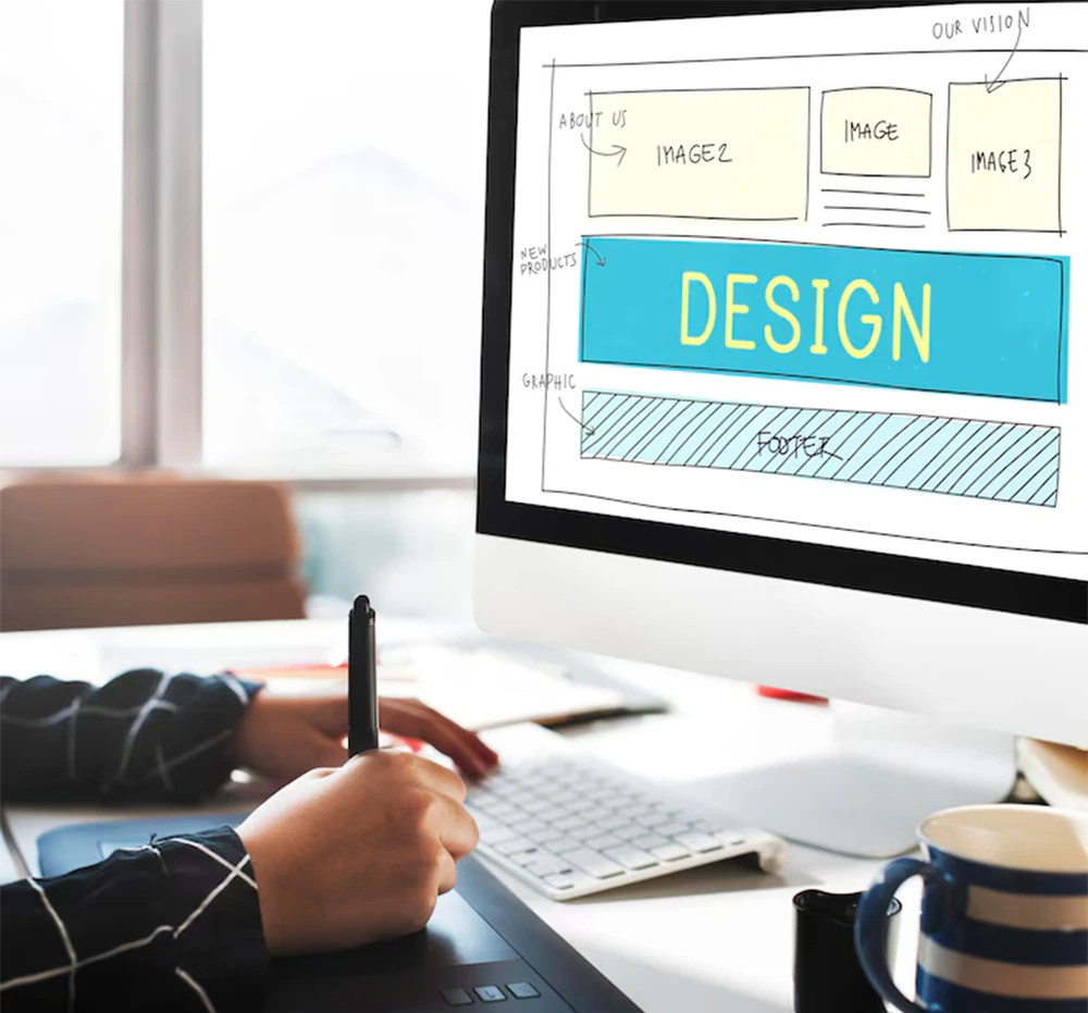 Image representing a web designing company focused on creating impactful website designs and user experiences.
