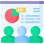 Icon of a group of people working on website design, related to Guided by Experience