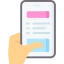 Mobile app icon illustrating the concept of mobile-first design in web development.