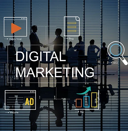 Graphic highlighting why choose digital marketing for enhancing business visibility and reach